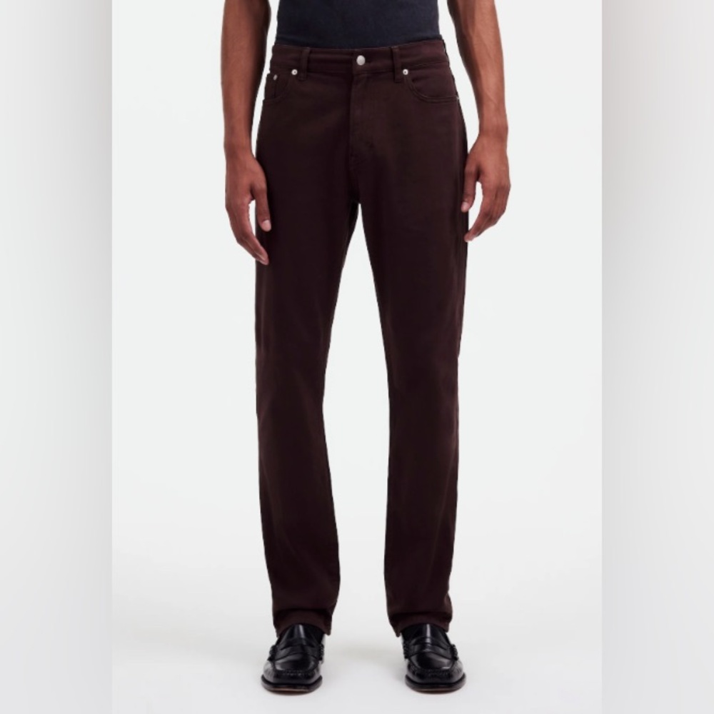 Madewell "The All Day 1991 Straight Pant" Dark Carob